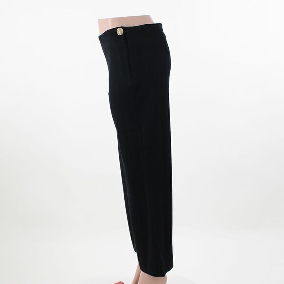 Vince Cozy Easy Wool Blend Flare Pants in Black - Picture 4 of 5